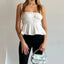 Backless Ruched Clubwear Crop Top