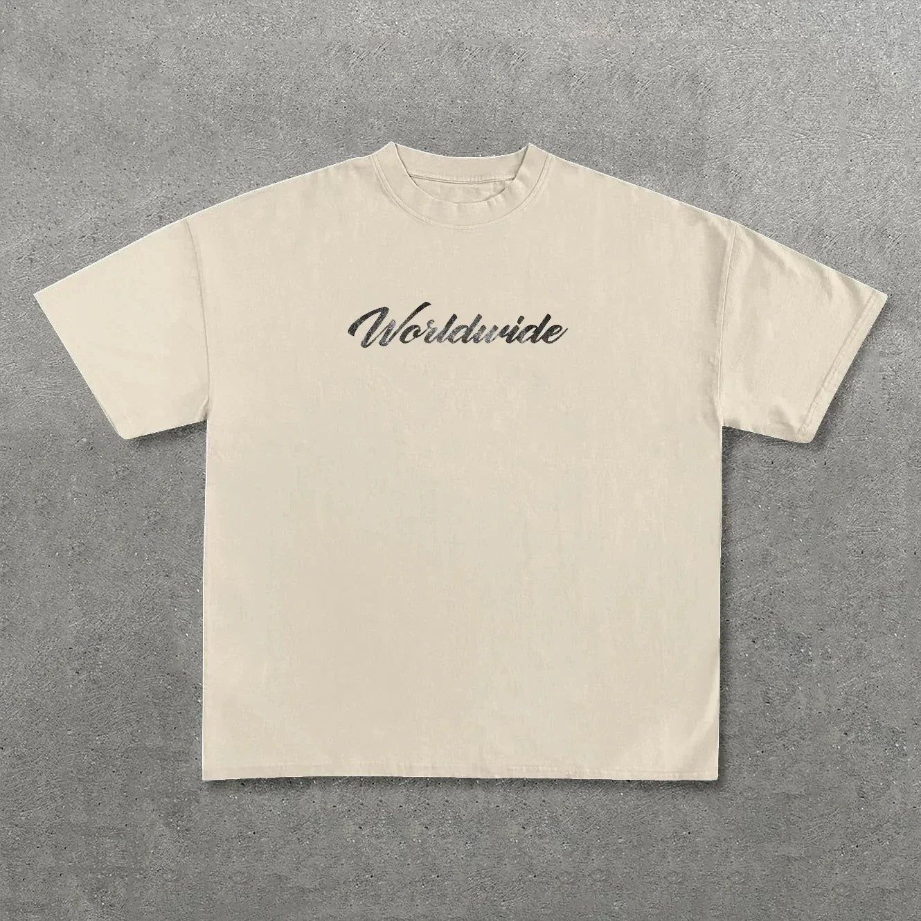 Hip Hop Letter Print Cotton Oversized T-shirt