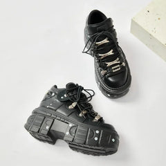 Gothic Patchwork Chunky Sneaker