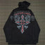 Gothic Print Pullover Sweater