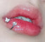 S-Shaped Rhinestone Butterfly Lip Stud