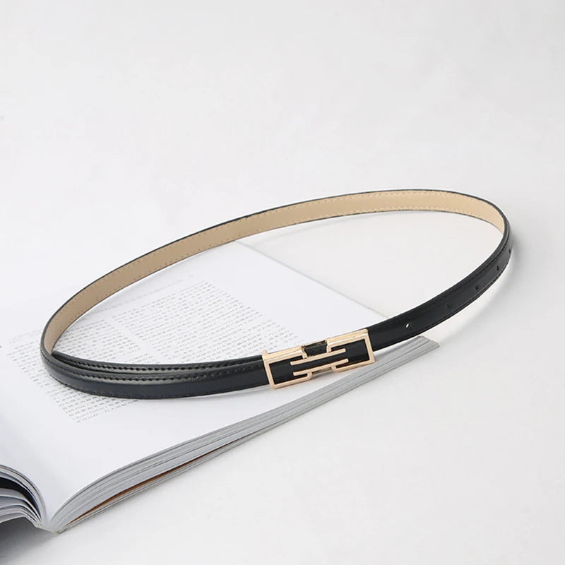 PU Gothic Leather Pin Buckle Belt