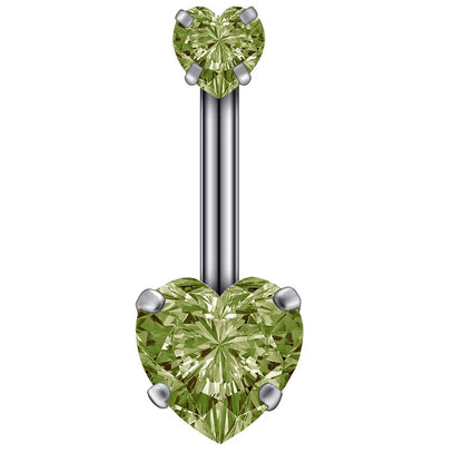 Crystal Round Gothic Surgical Belly Ring