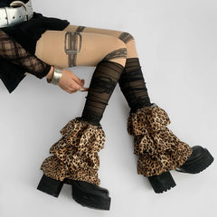 Gothic Leopard Lace Summer Sock
