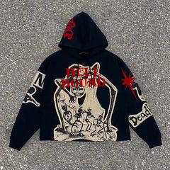 Gothic Mummy Graphic Pullover Hoodie