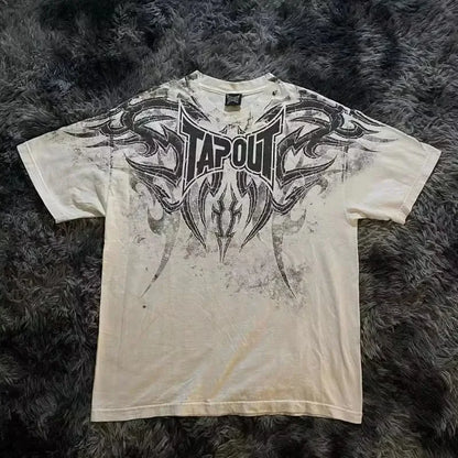 Letter Print Oversized Cotton T-shirt