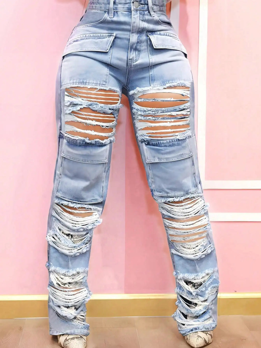 Washed Gothic Flap Pocket Pant