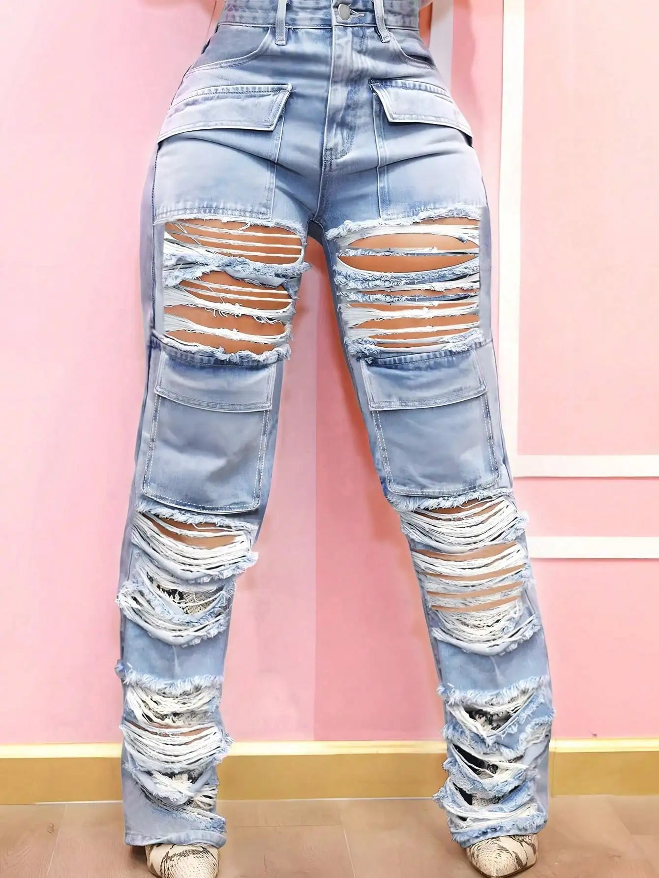 Washed Gothic Flap Pocket Pant