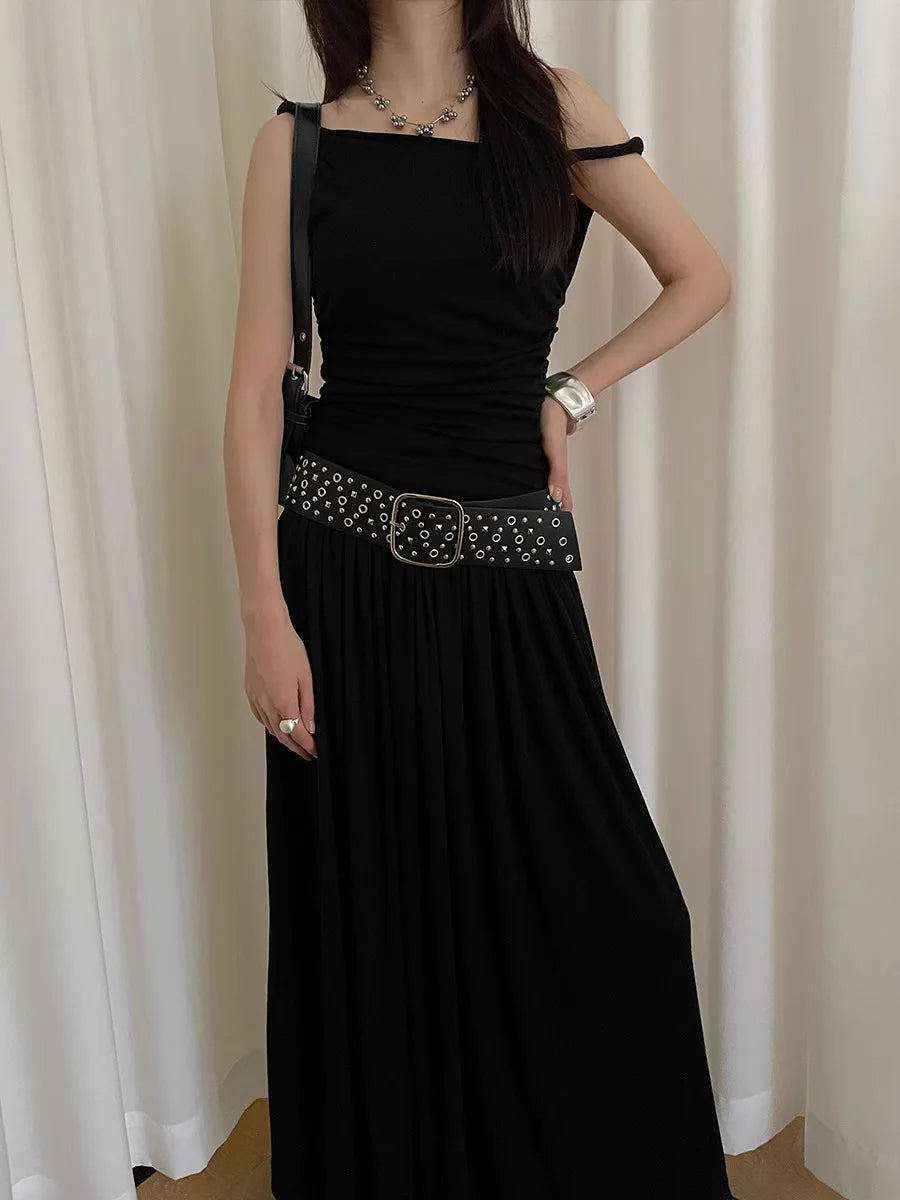 Punk Gothic Rivet Wide Belt