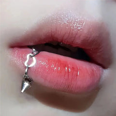 Love Chain Stainless Steel Spiral Lip Stud