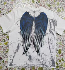 Black Hip Hop Graphic Cotton T-shirt