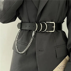 European American Gothic Punk Chain Belt