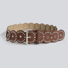Personalized Gothic Round Rivet Waist Belt