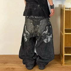 Y2K Gothic Embroidery Loose Pant