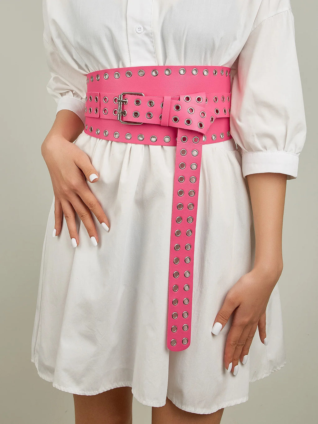 Hip Hop Gothic Punk Rivet Waistband Belt