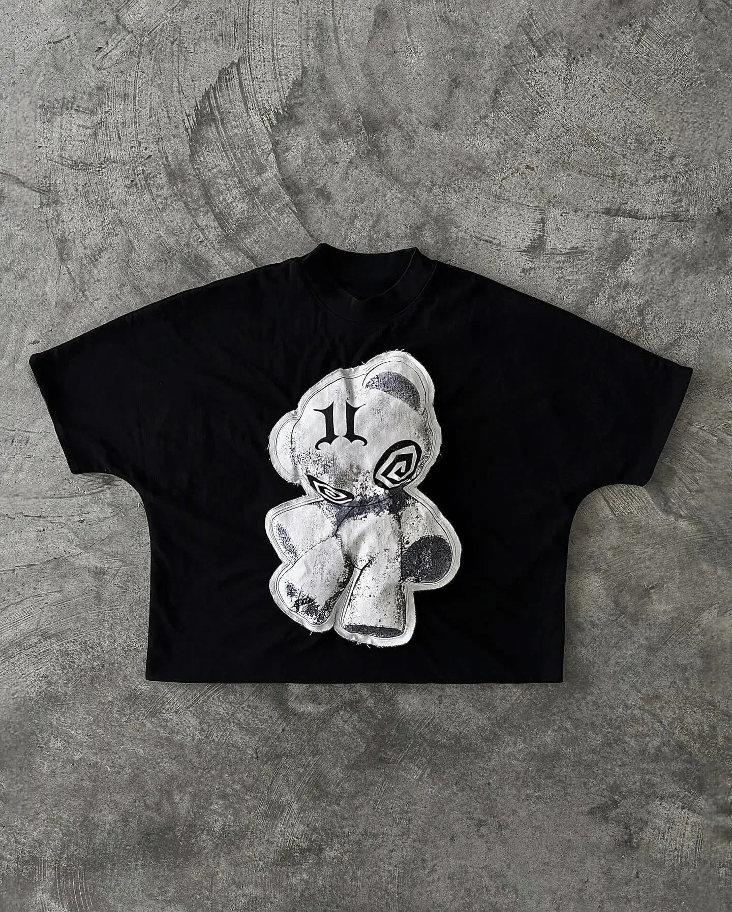 Y2K Punk Hip Hop Cartoon Portrait Graphic T-shirt