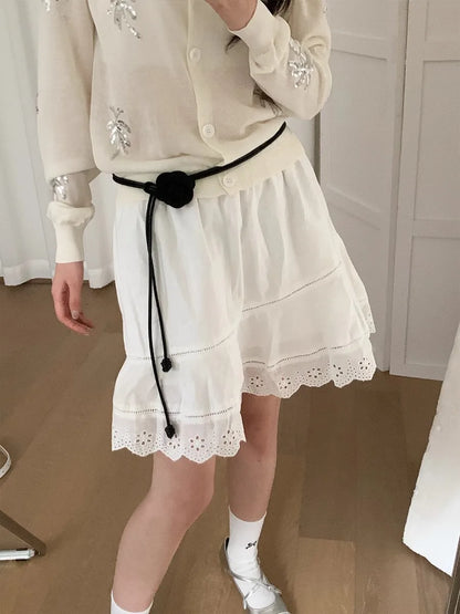 Bohemian Gothic Floral Rope Belt