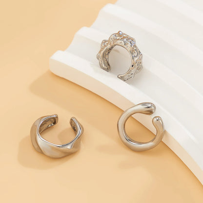 Chunky Metal No Piercing Clip Ear Cuff Earring