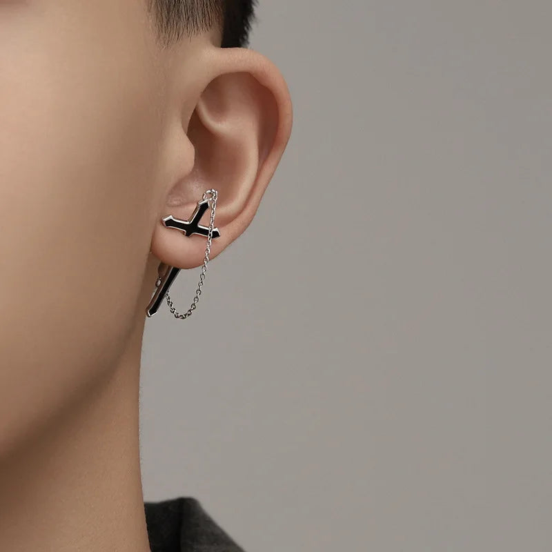 Vintage Dark Gothic Sword Dagger Punk Earring