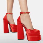 Retro Mary Jane Chunky Gothic High Heel