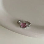 Vintage Gothic Zircon Cross Ring