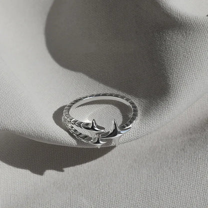 Irregular Cross Star Gothic Ring