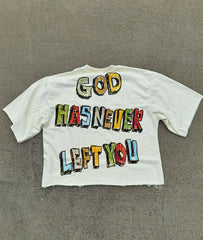 Retro Hip Hop Graphic Cotton T-shirt