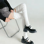 Gothic Tie Split Toe Knee Sock