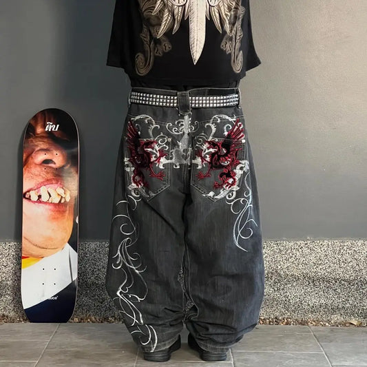 Harajuku Gothic Baggy Denim Pant