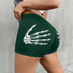 Skeleton Hands Print Short