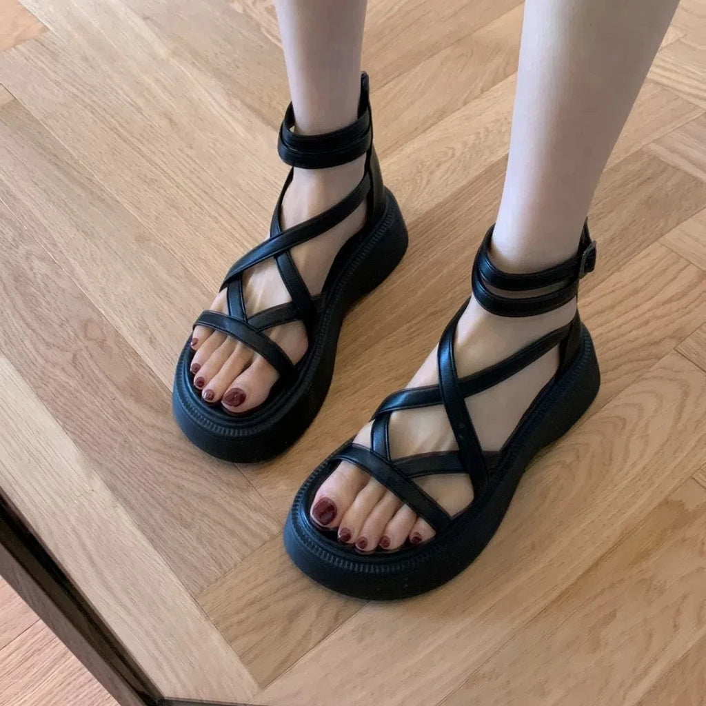 Gladiator Chunky Gothic Platform Sandal