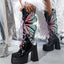 Waterproof Platform Thick Heel Mid-Calf Boot