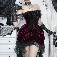 Gothic Lolita Style Midi Dress