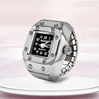 Vintage Punk Quartz Pocket Watch Gothic Ring