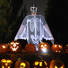 Skull Print Square Cloak