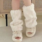 Gothic Fur Plush Mid-calf Sock