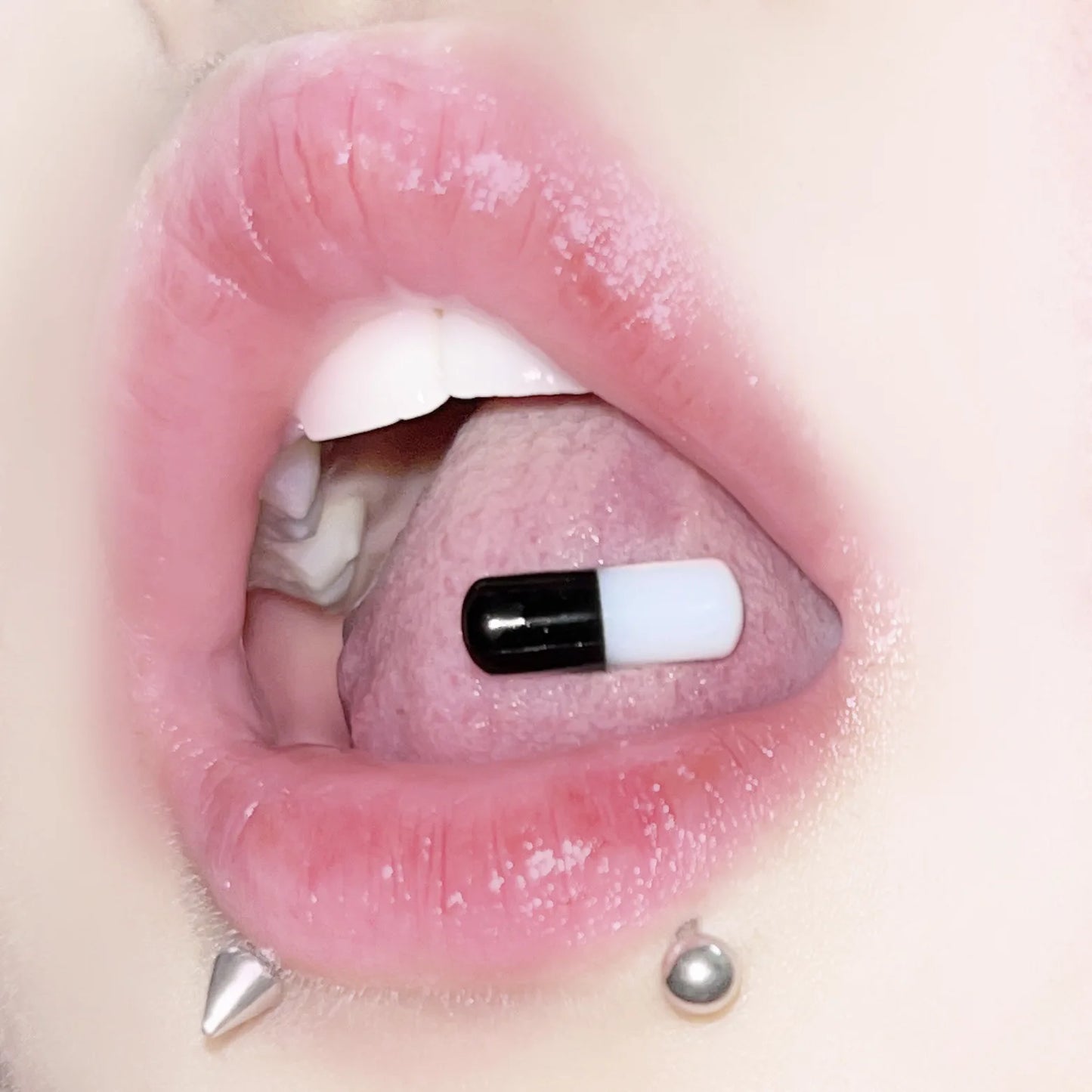 Acrylic Capsule Hip Hop Candy Tongue Ring