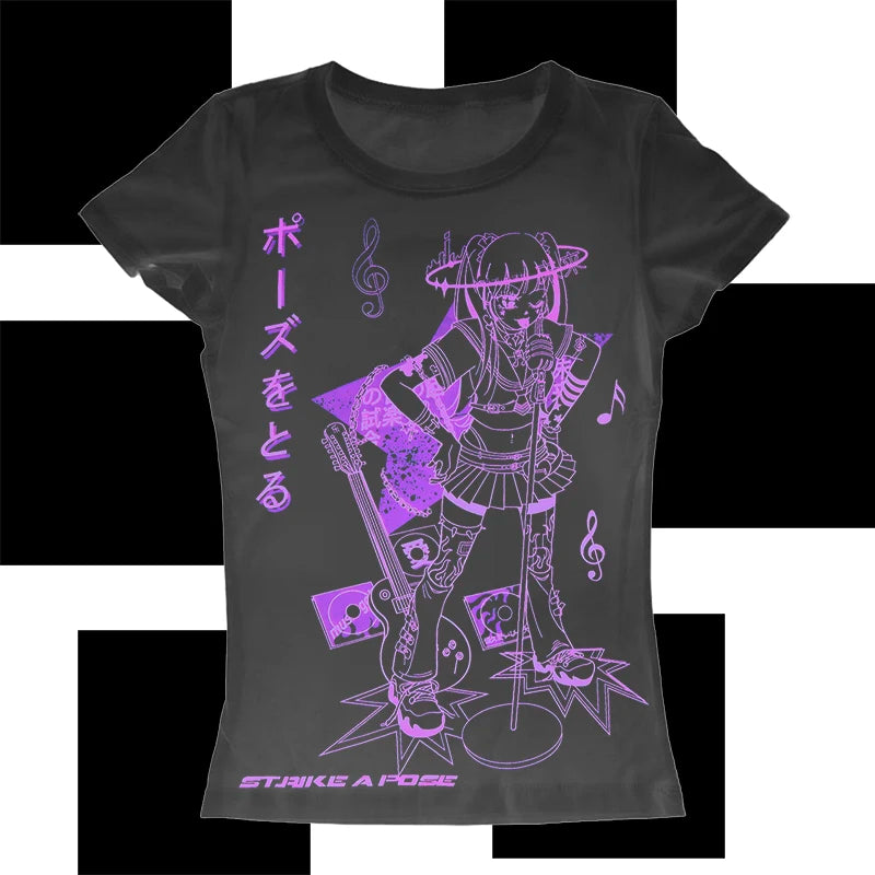 Cyber Graphic Vintage Cotton T-shirt Main image