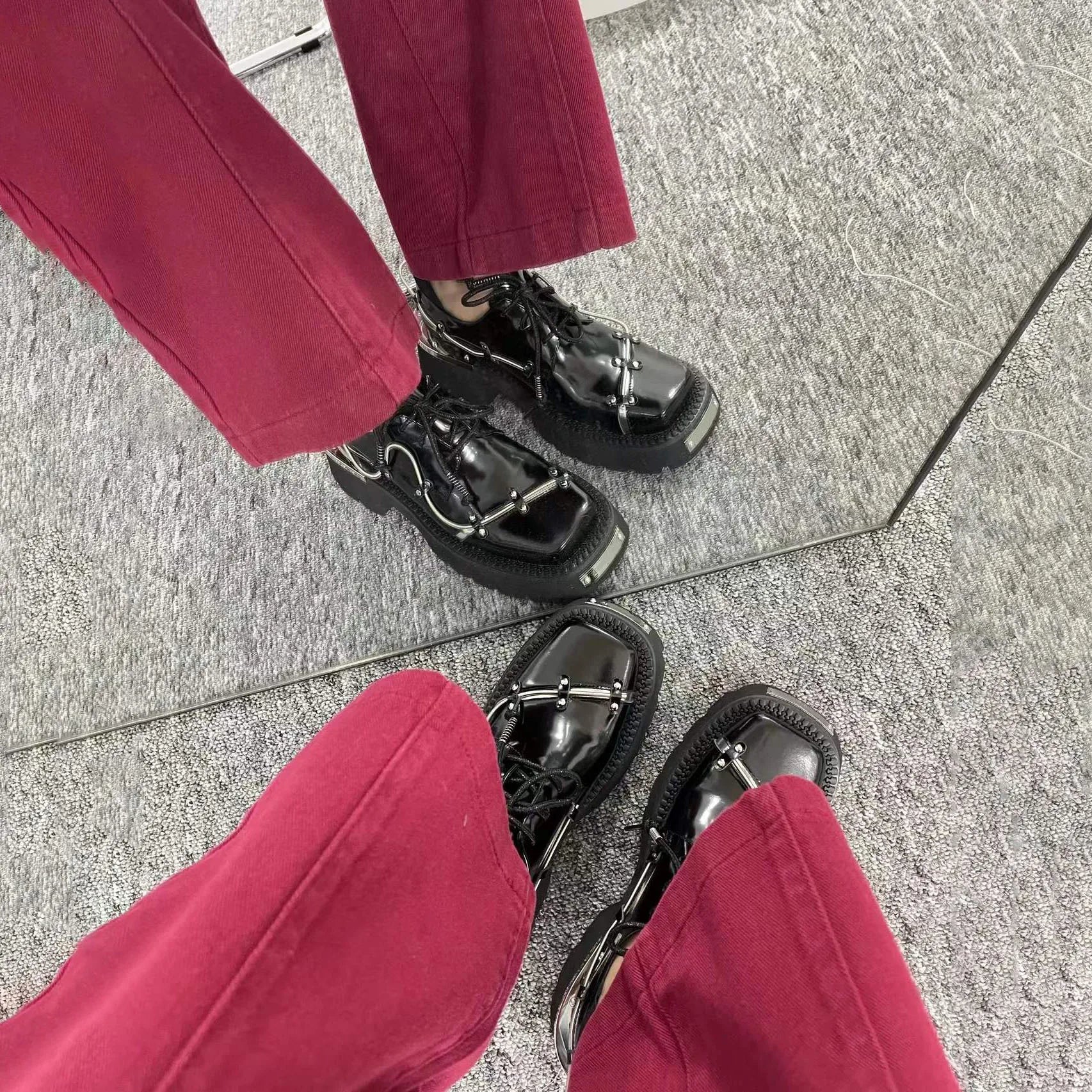 Black Gothic Platform Party Sneaker