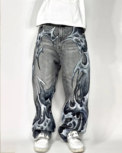 Horror Gothic Tear Bloody Denim Pant