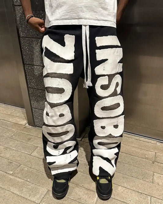 Harajuku Gothic Letter Patch Pant