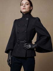 Flared Sleeve Double Breasted Jacket