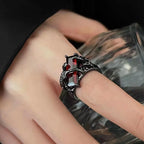 Black Gothic Ruby Ring