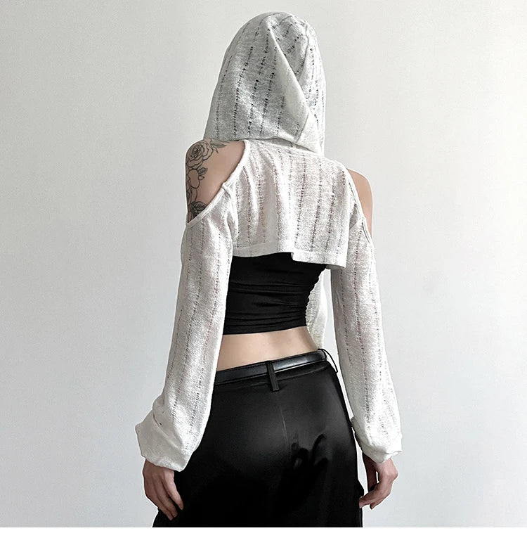 Chic Sheer Knit Mesh Top