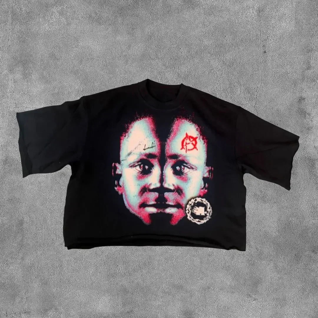 Gothic Hip Hop Loose Cotton T-shirt