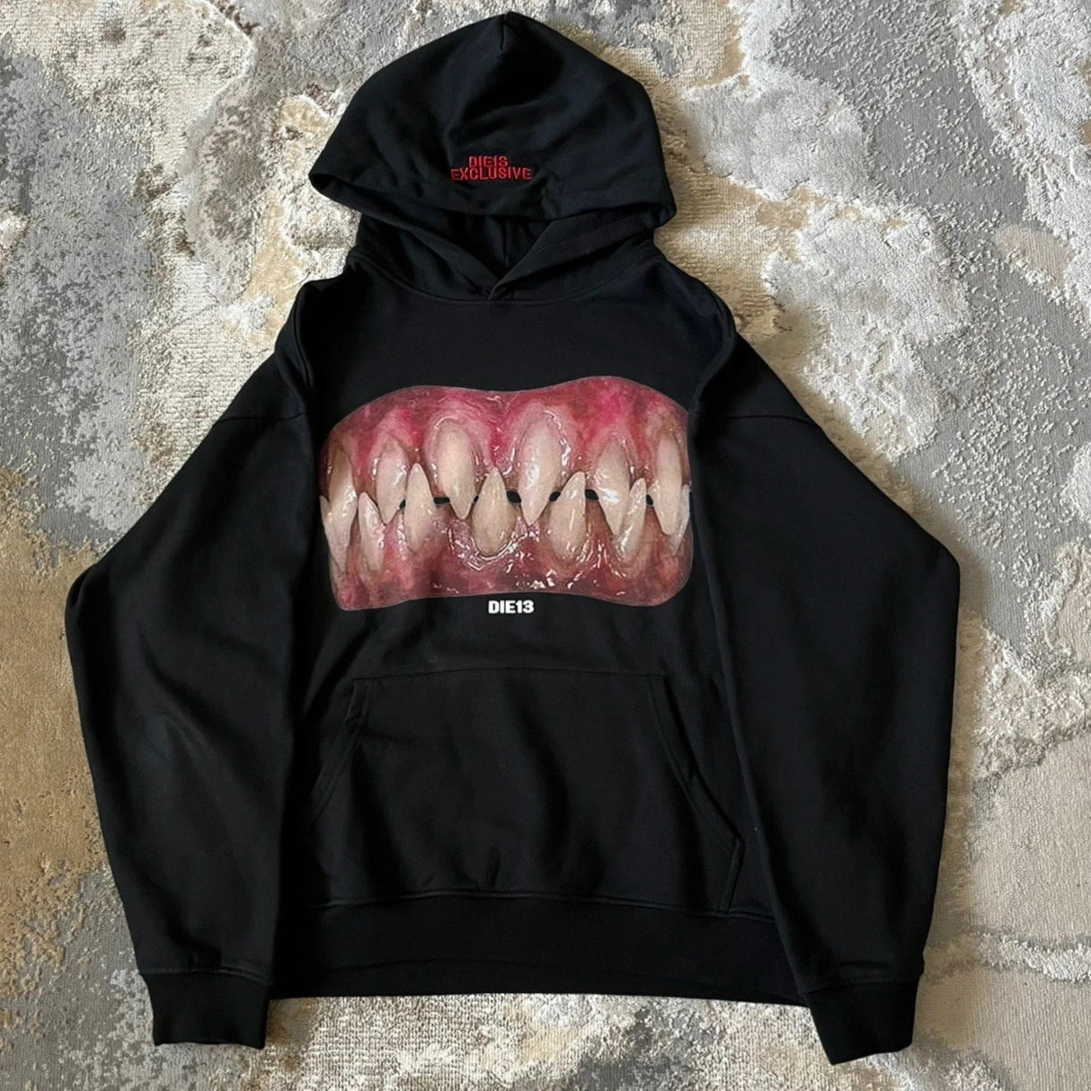 Gothic Teeth Graphic Pullover Hoodie Main image