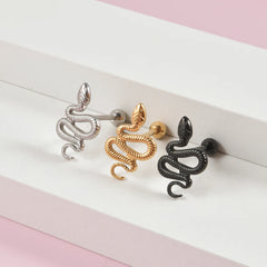 New Style 316L Surgical Steel Snake Tongue Ring