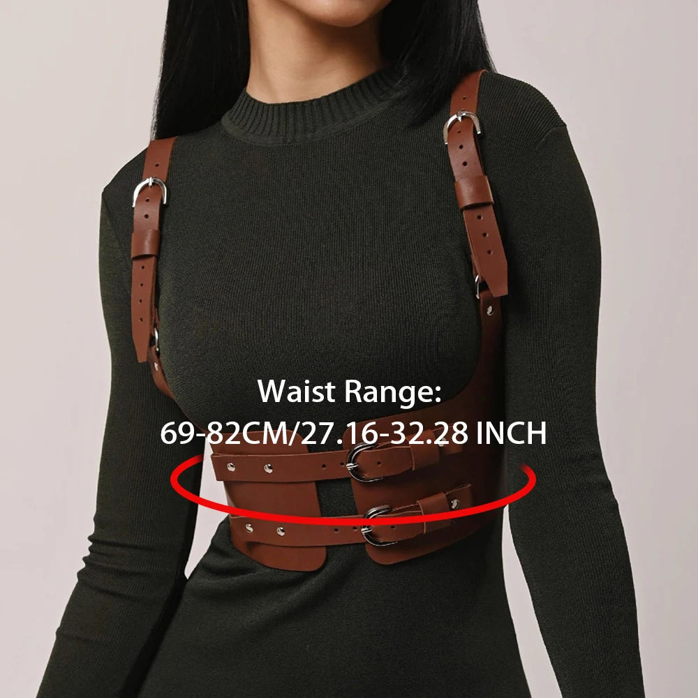 Fashion Gothic Punk Wide Waist Belt