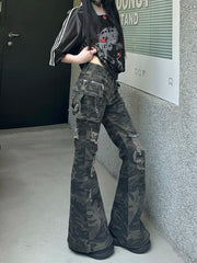 Camouflage Flare Pants