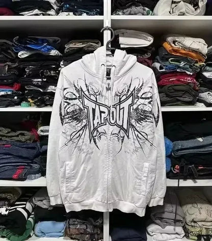 Gothic Cross Graphic Pullover Hoodie